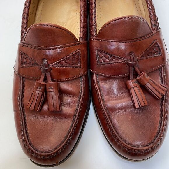 ALLEN EDMONDS MAXFIELD TASSEL‎ LOAFERS IN BROWN LEATHER main image 8
